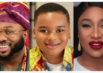 Tonto Dikeh Shares Emotional Reunion Between Son King Andre and Father Olakunle