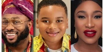 Tonto Dikeh Shares Emotional Reunion Between Son King Andre and Father Olakunle