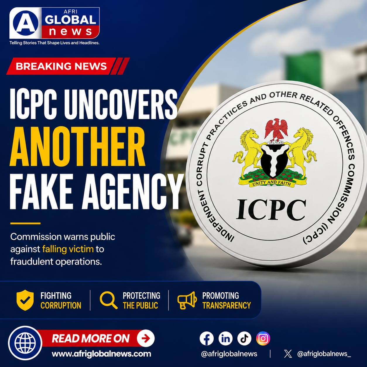 ICPC Uncovers Another Alleged Fake Government Agency ICPC Uncovers Another Alleged Fake Government Agency